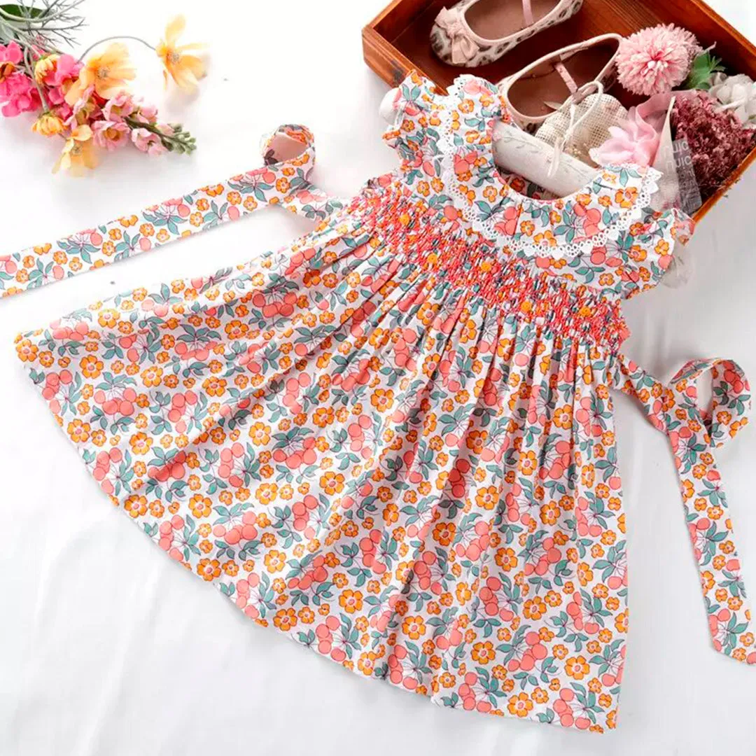 Baby Girls Floral Smocked Dress