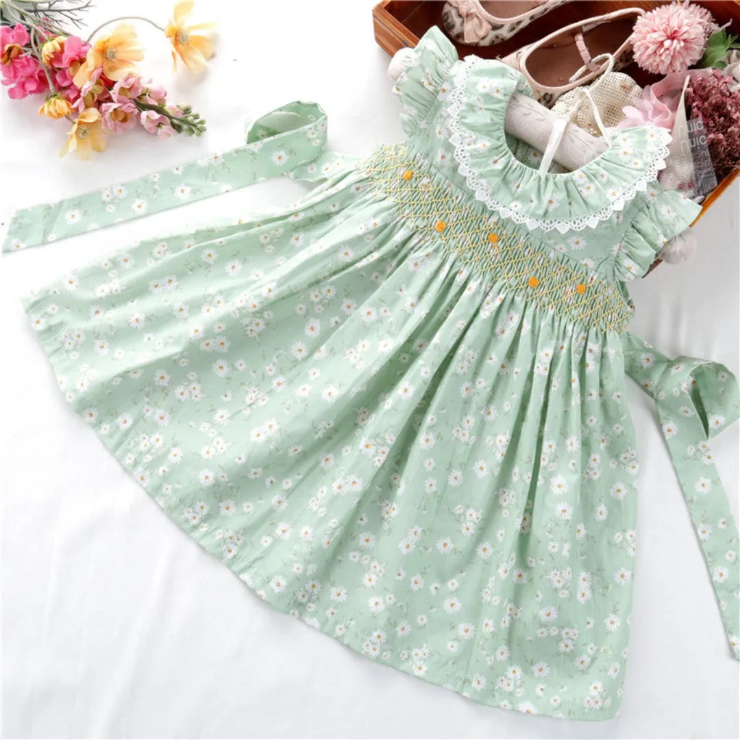 Baby Girls Floral Smocked Dress