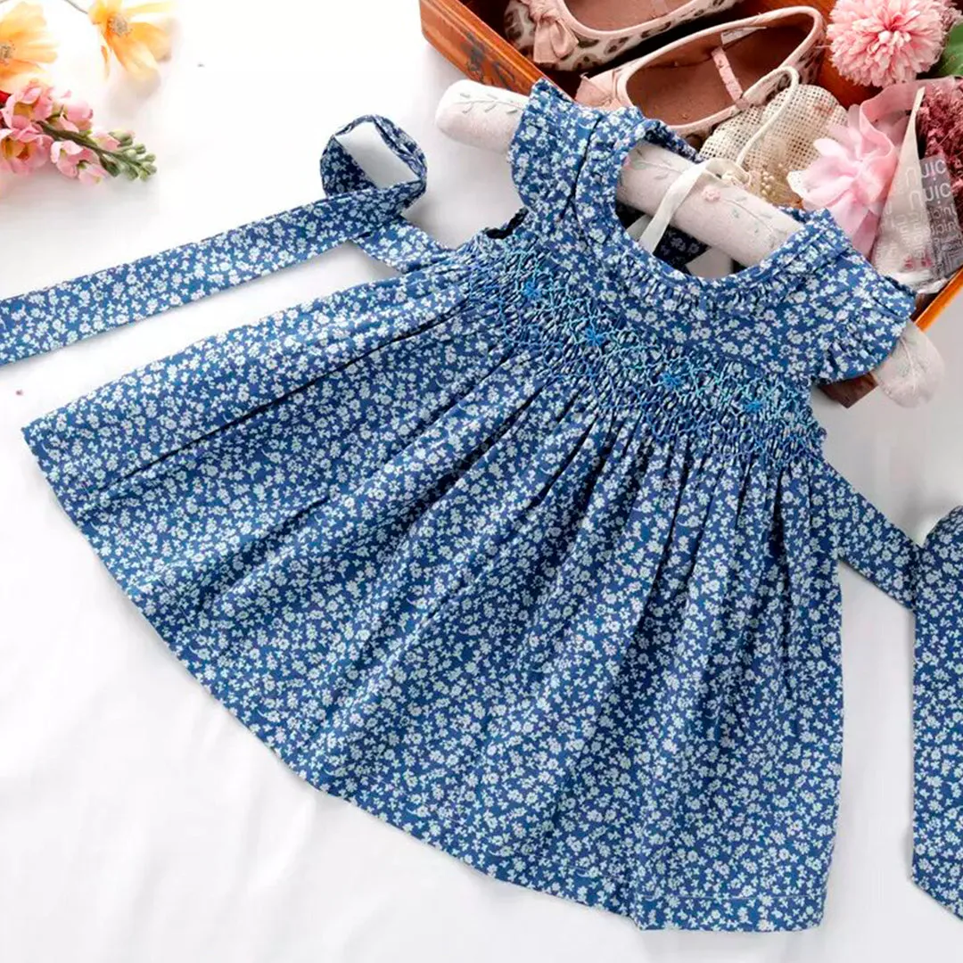 Baby Girls Floral Smocked Dress