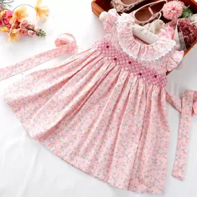 Baby Girls Floral Smocked Dress