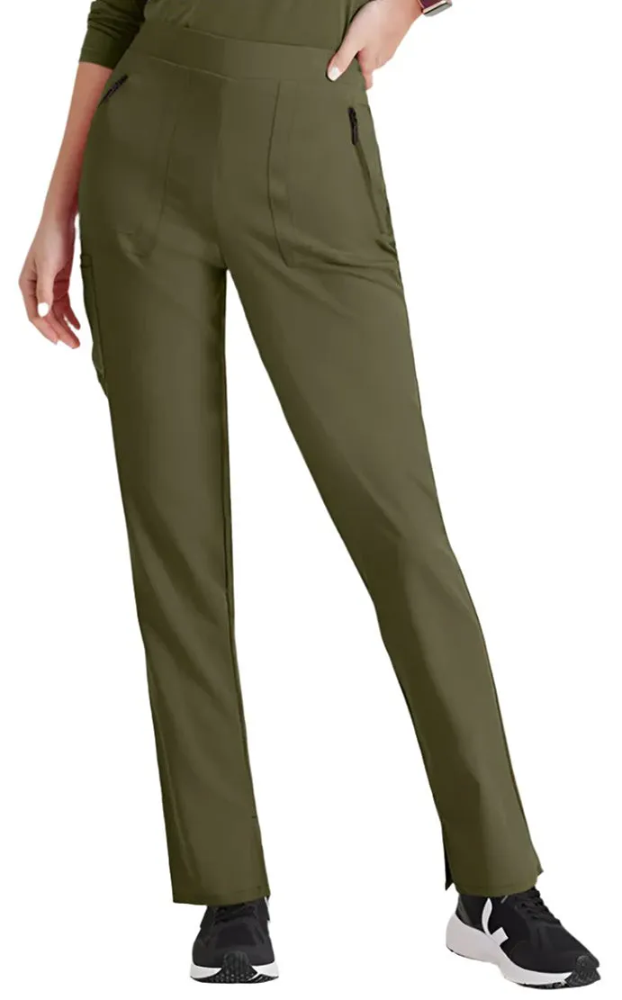 Barco Unify™ by Barco Purpose 5-Pocket High-Rise Slim Leg Scrub Pant-Petite