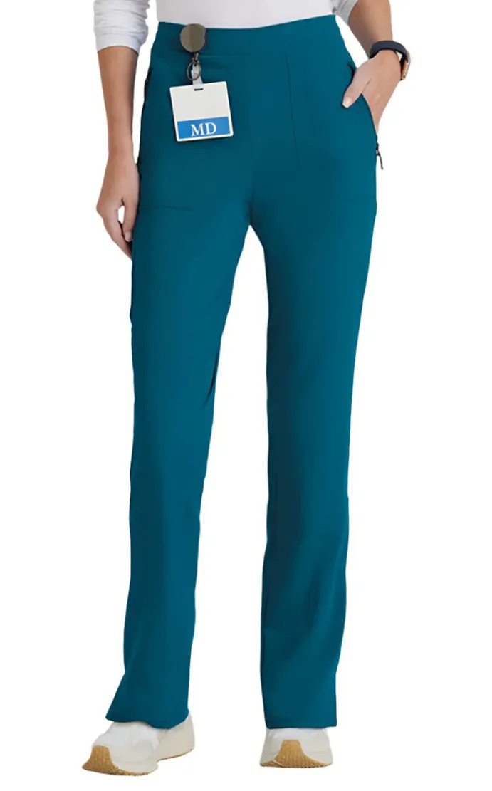 Barco Unify™ by Barco Purpose 5-Pocket High-Rise Slim Leg Scrub Pant-Petite