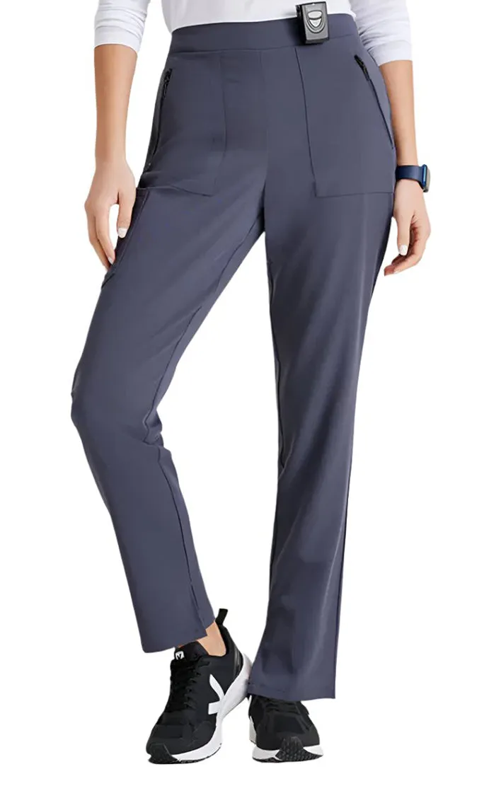 Barco Unify™ by Barco Purpose 5-Pocket High-Rise Slim Leg Scrub Pant-Petite