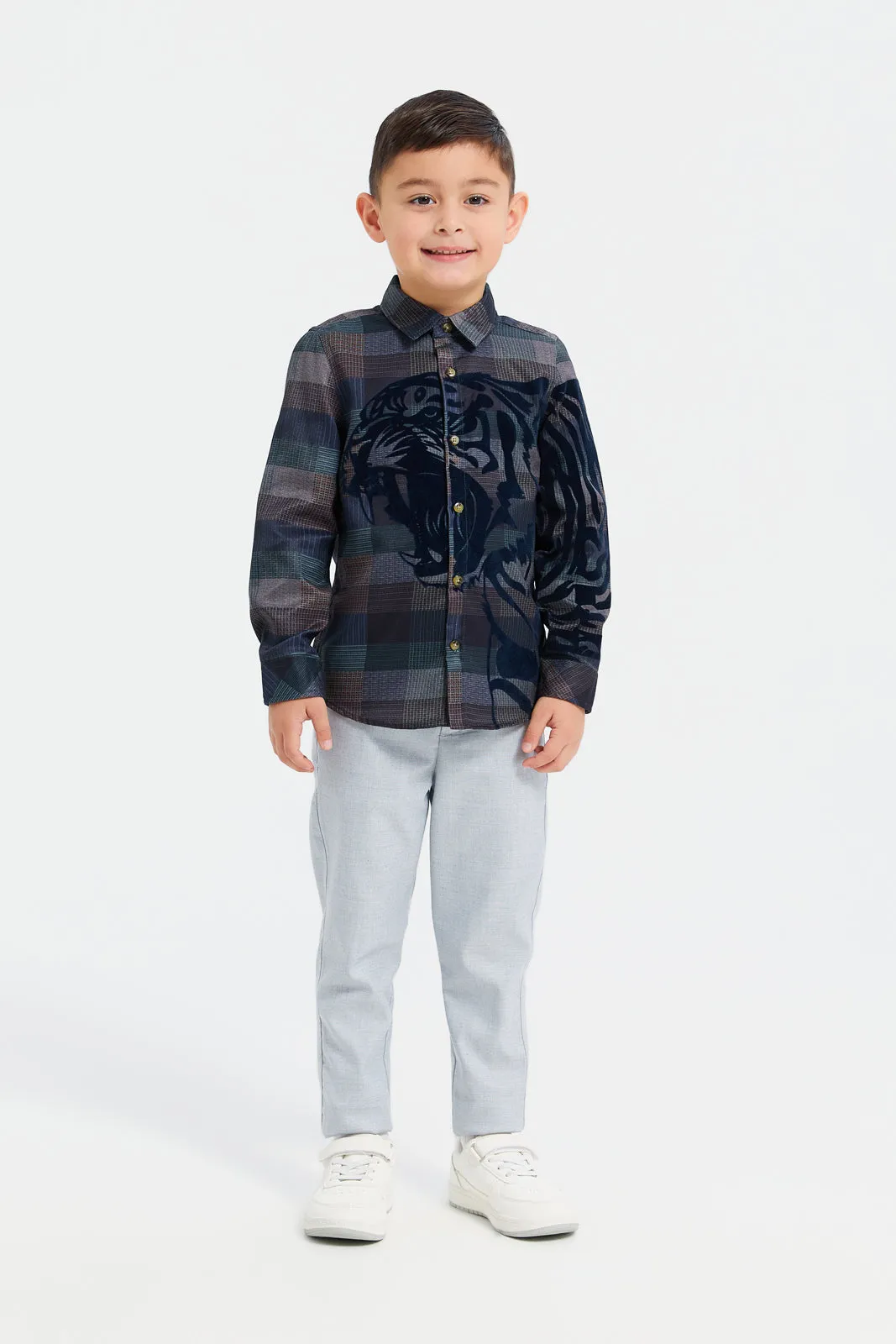 Boys Grey Formal Trouser