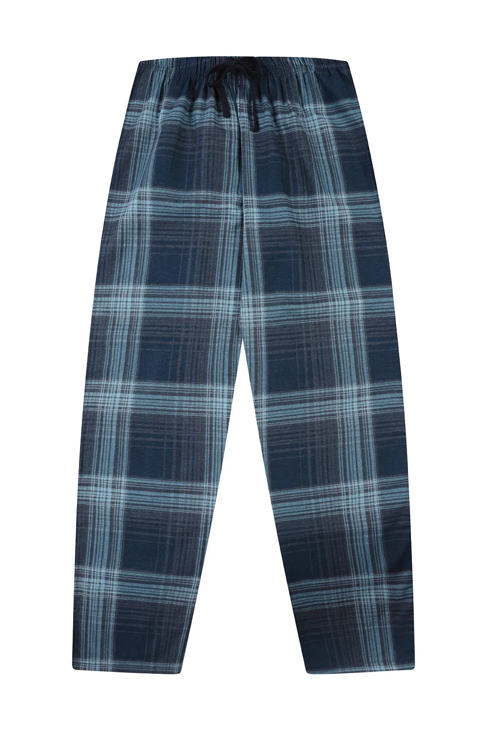 Boys Navy Check Long Pocket Pyjama Set