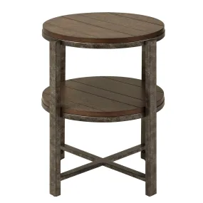 Breckinridge - Round End Table - Dark Brown