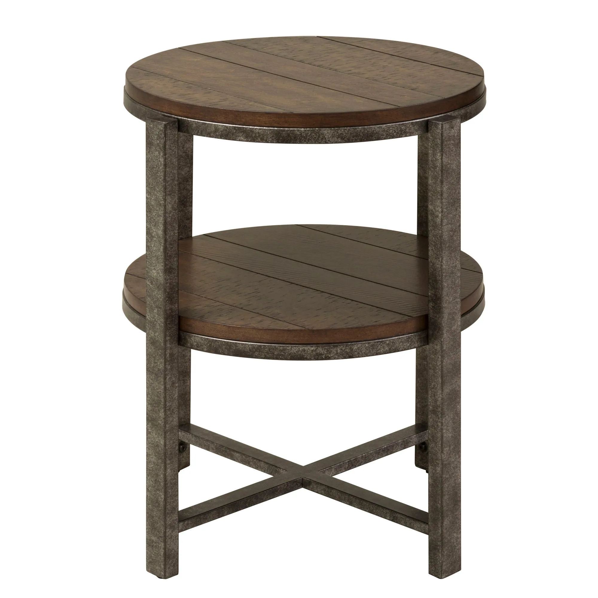 Breckinridge - Round End Table - Dark Brown