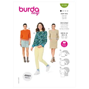 Burda Pattern 6109 Misses' Sweatshirt