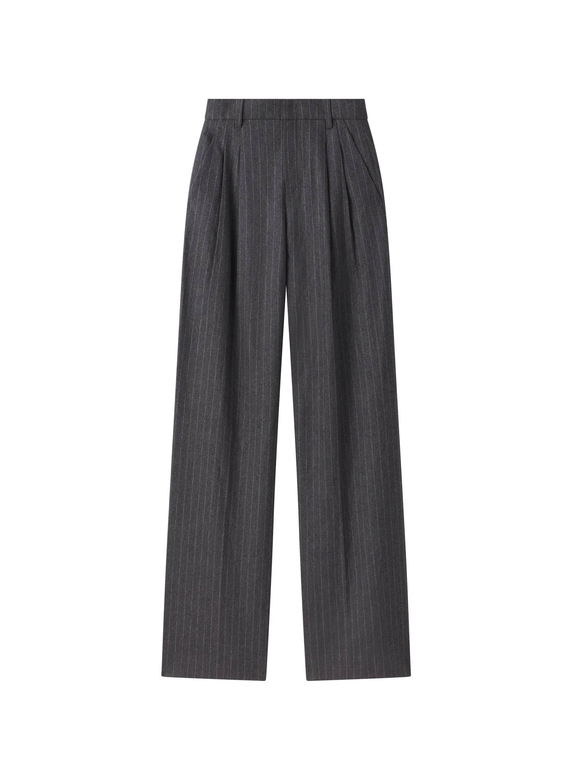 Charles Wool Cashmere Pinstripe Pant