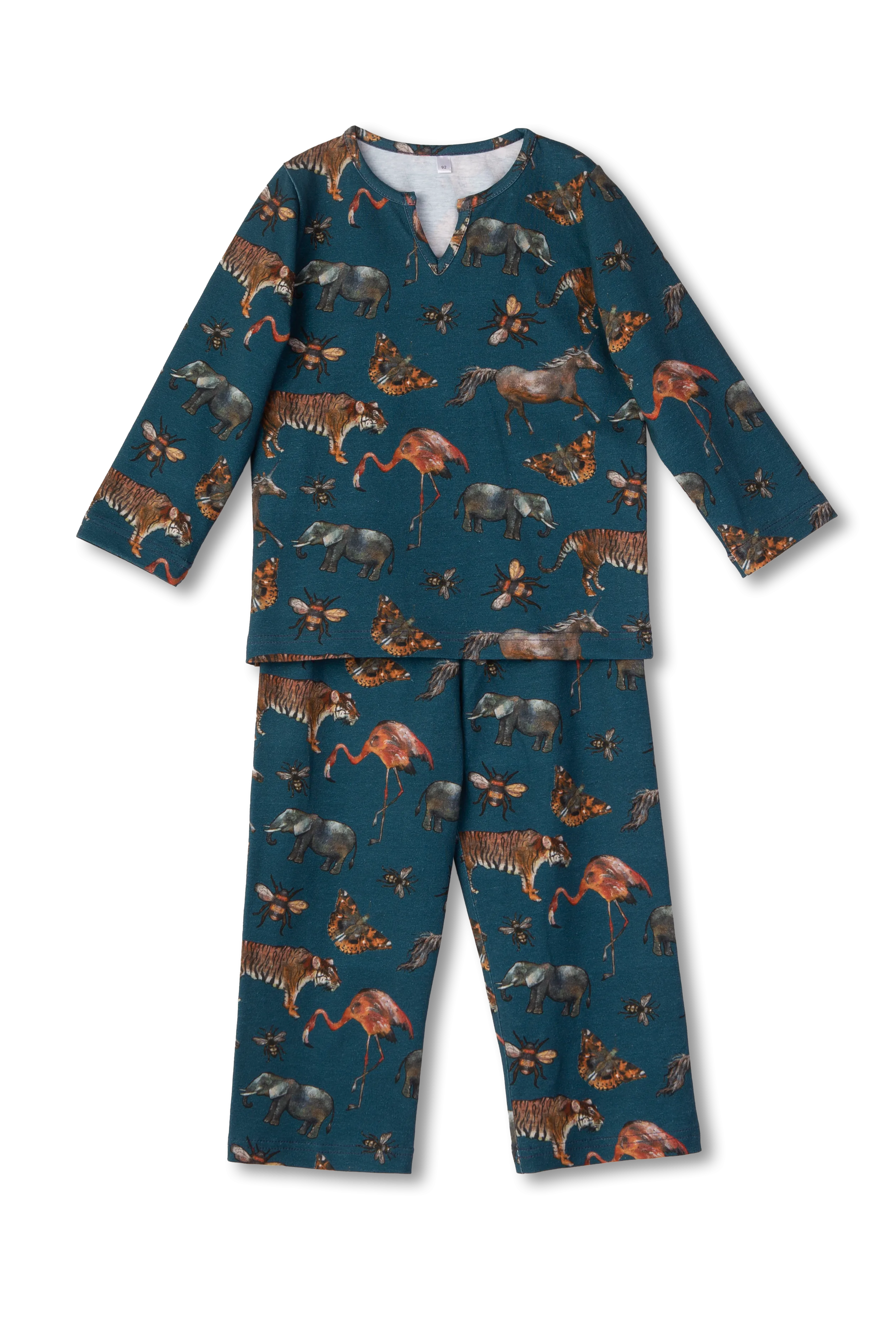 CHRIS - KIDS' PYJAMA SET WITH WILDLIFE PRINT