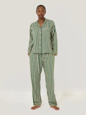 Classic Stripe Pyjama | Green