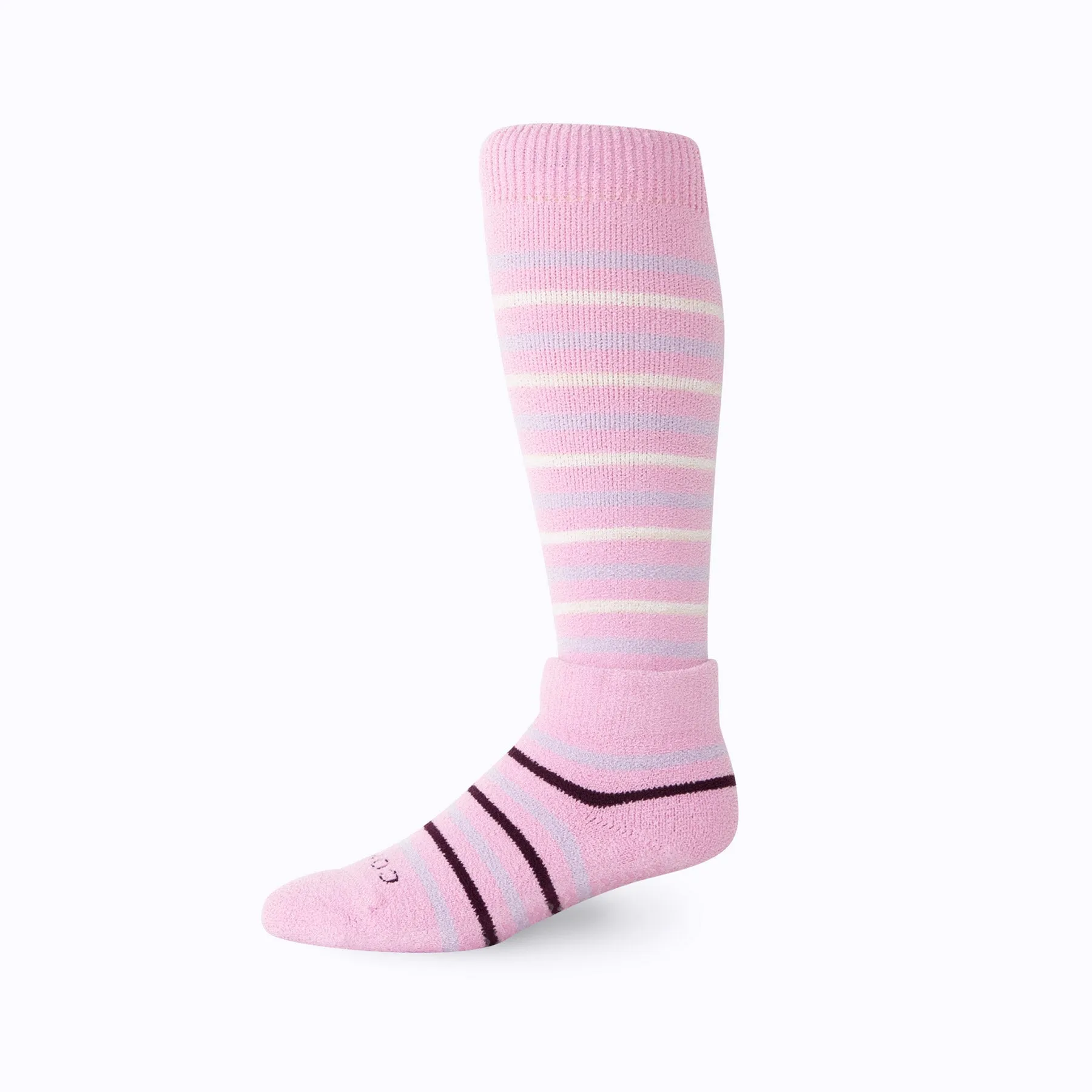 CozyGrip Compression Slipper Socks – Purple/Pink