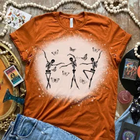 Dancing Skeletons Butterfly Shirt