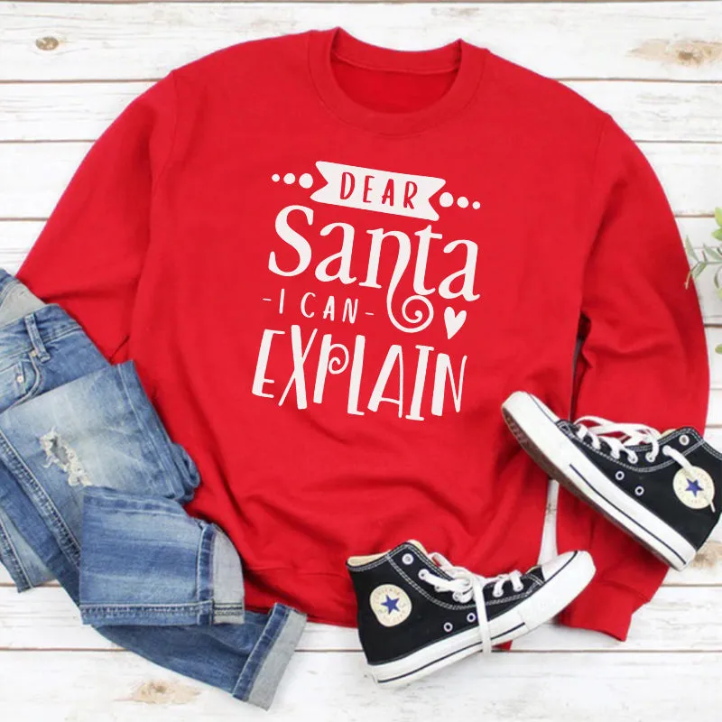 Dear Santa I Can Explain Kids Sweatshirt (MRK X)