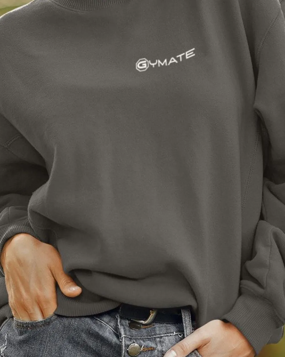 Designer Womens Sweatshirts Gymate Logo [chest]