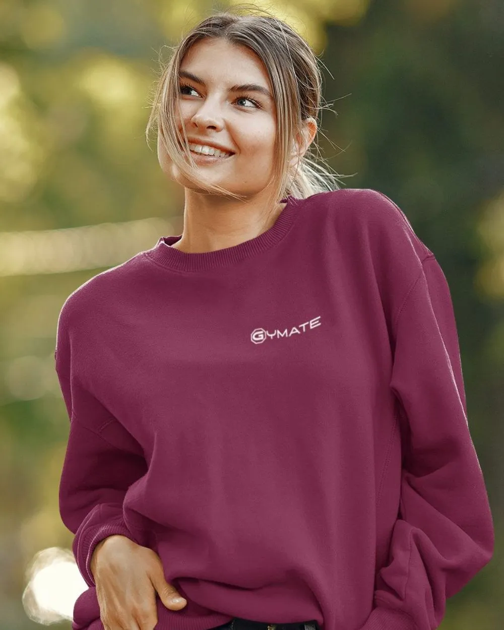 Designer Womens Sweatshirts Gymate Logo [chest]