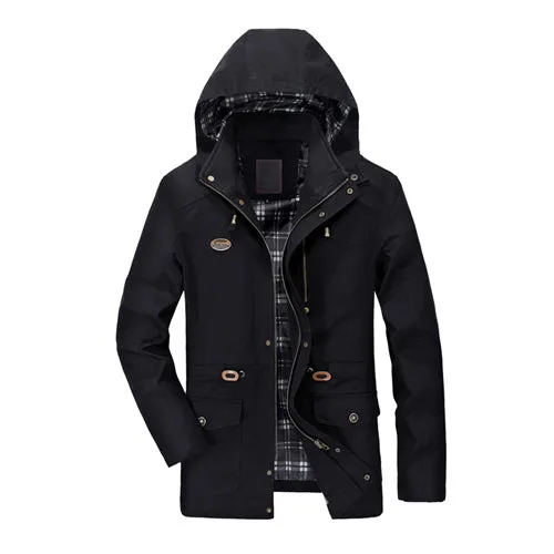 Elegant Cotton Windbreaker Winter Jacket