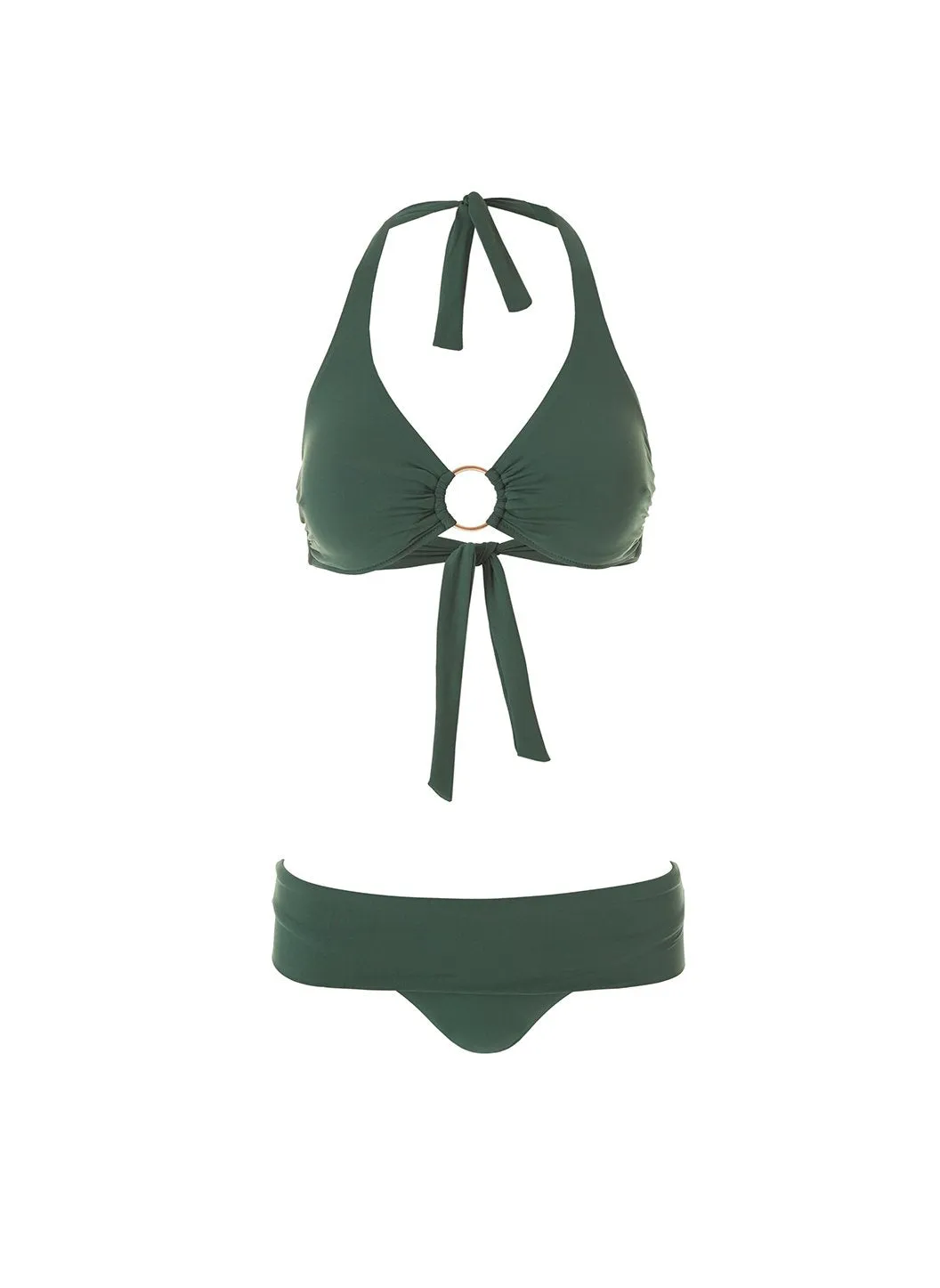 Exclusive Brussels Forest Halterneck Ring Supportive Bikini