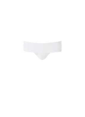 Exclusive Brussels White Fold Over Bikini Bottom