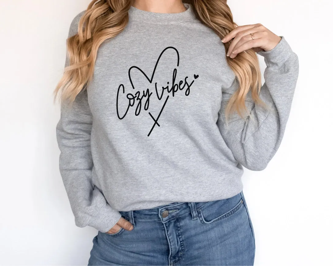 Fall Crewneck Sweatshirt Cozy Season Winter Sweater