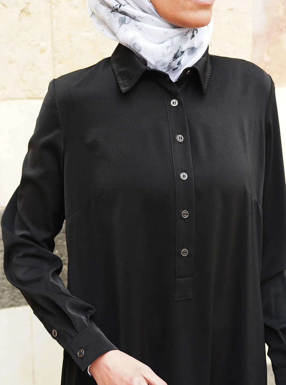 Formal Shirtdress Abaya