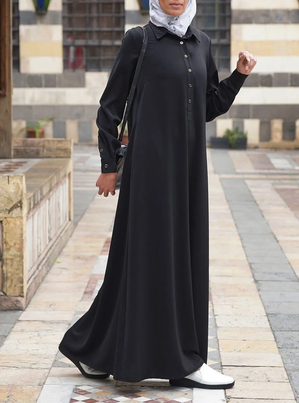 Formal Shirtdress Abaya