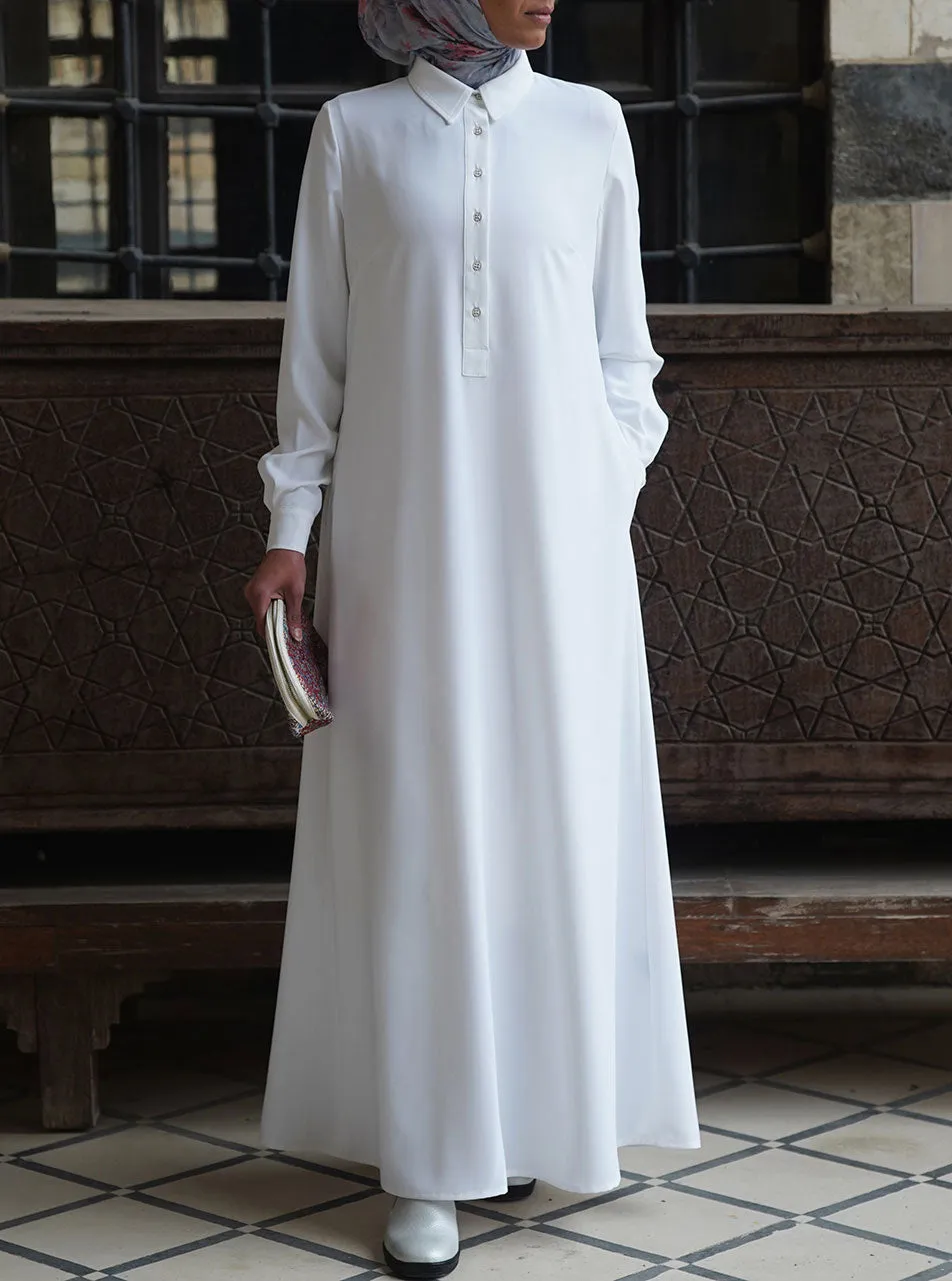 Formal Shirtdress Abaya