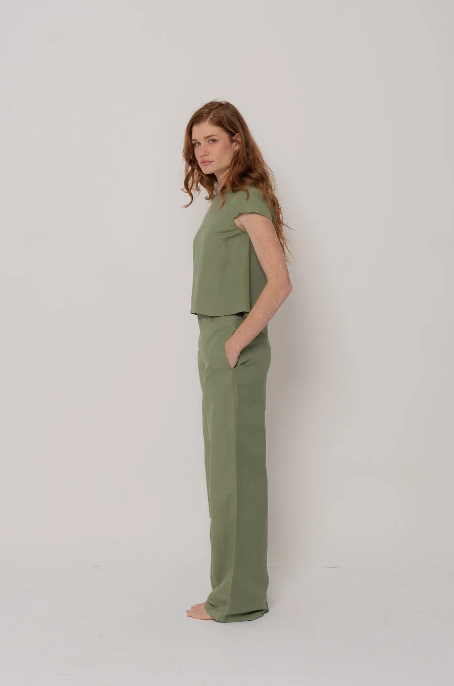 Hadley Trouser in Light Sage