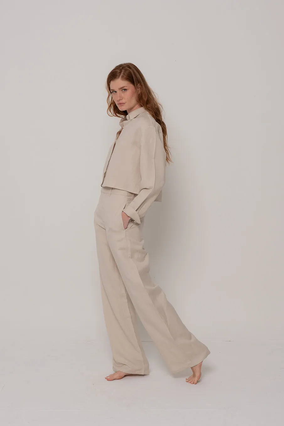 Hadley Trouser in Natural