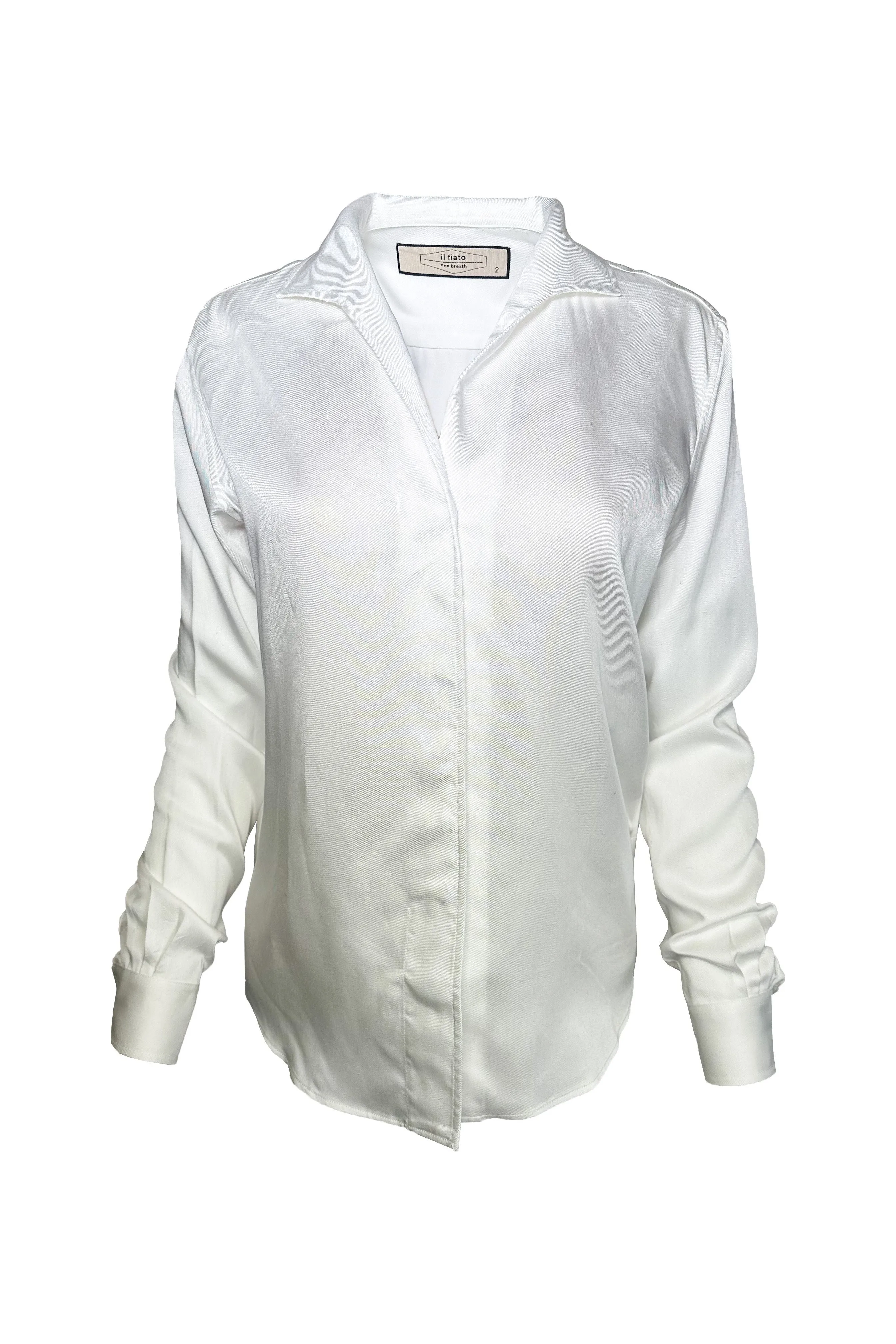 Hidden Button Blouse 7995 | Ivory