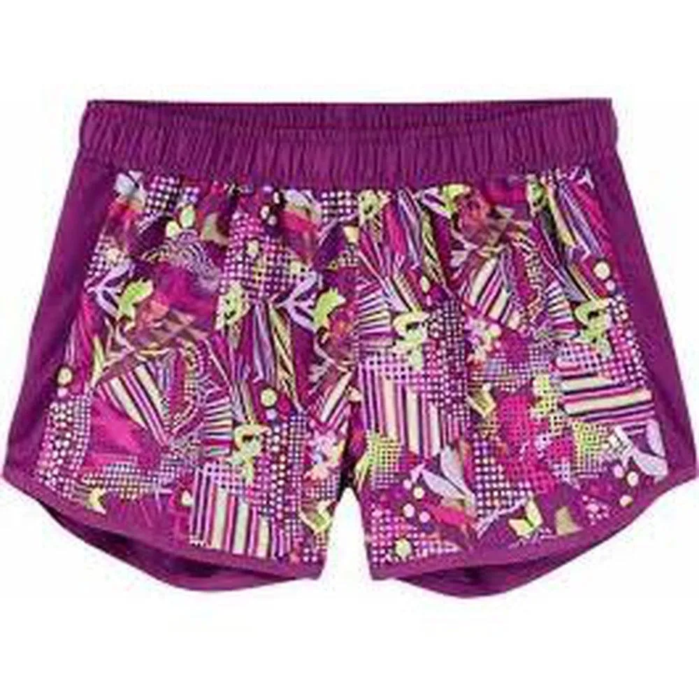 Juniors Adidas YG Prime Shorts - D87760 - Purple Yellow Pink