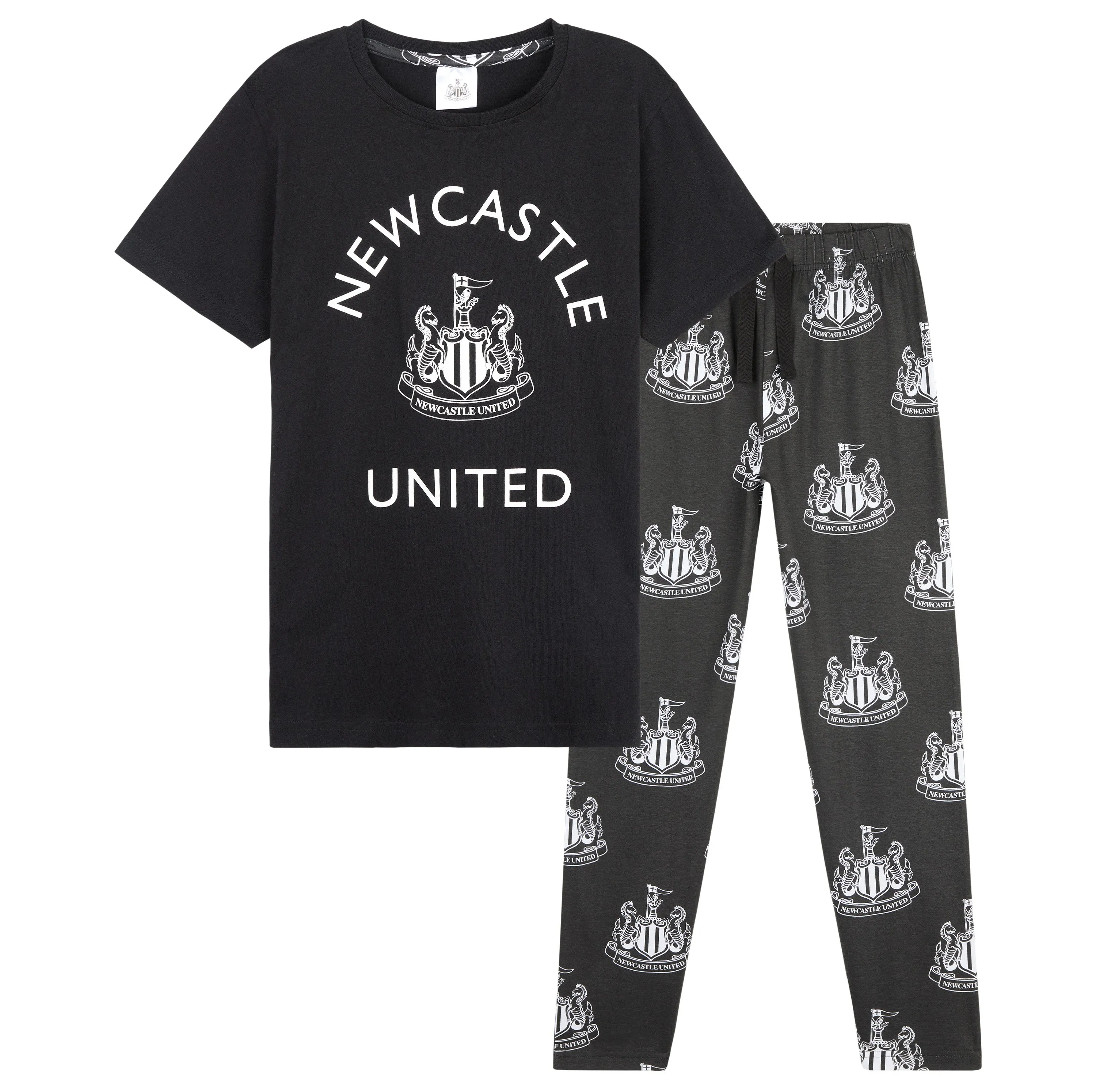 NEWCASTLE UNITED F.C. Pyjamas Set for Men Teens- Football Gifts for Men and Teens