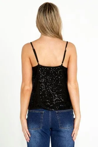 NIGHTLIFE SEQUINNED CAMI