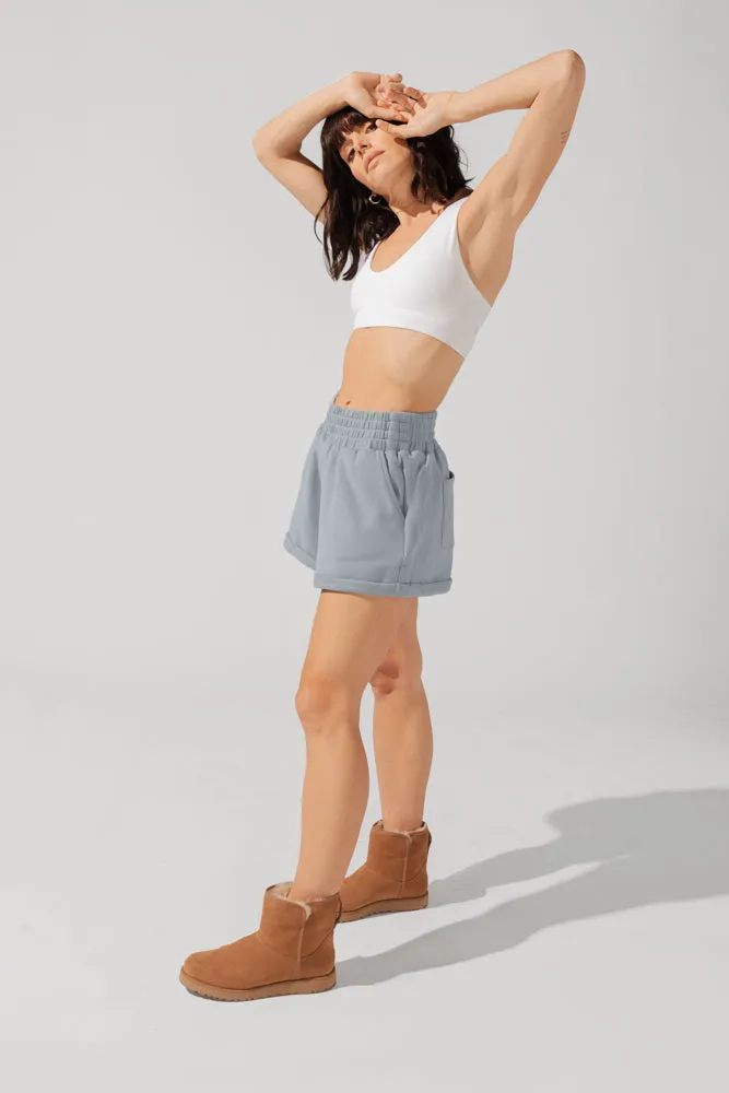 Ooey Gooey Lounge Shorts with Pockets- Bookworm Blue