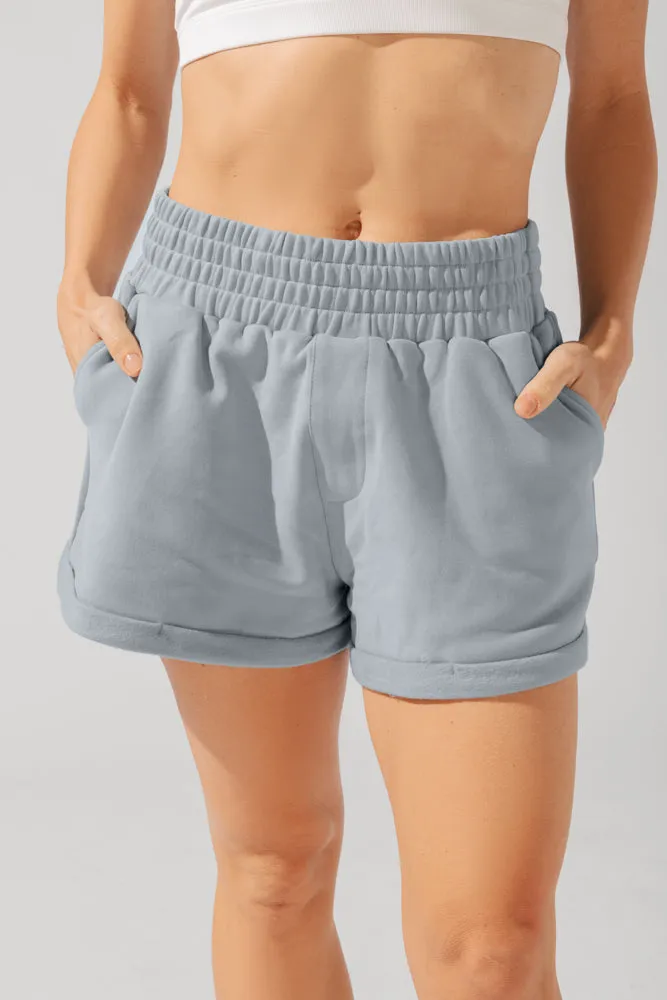 Ooey Gooey Lounge Shorts with Pockets- Bookworm Blue