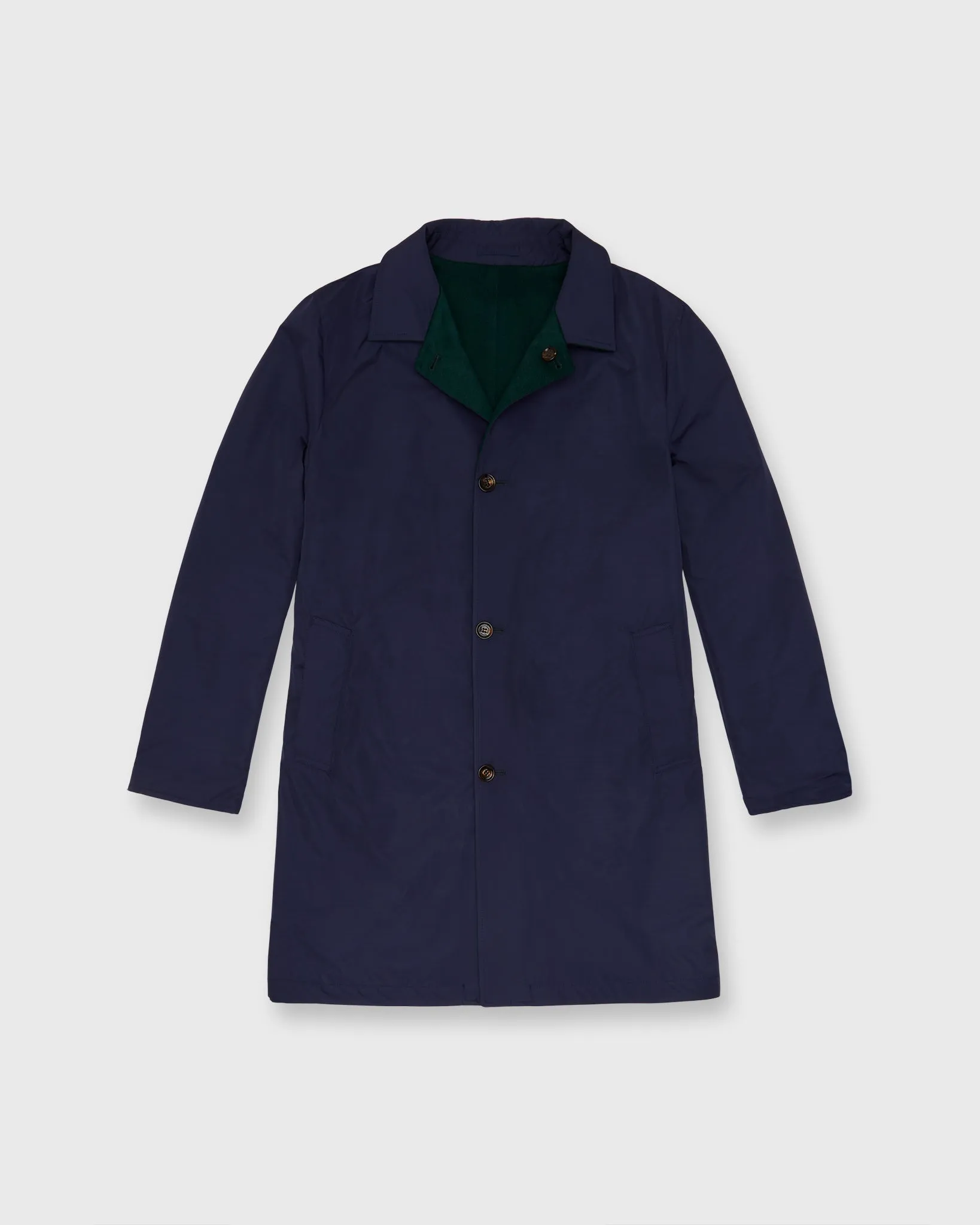 Peak Reversible Coat in Spruce/Navy