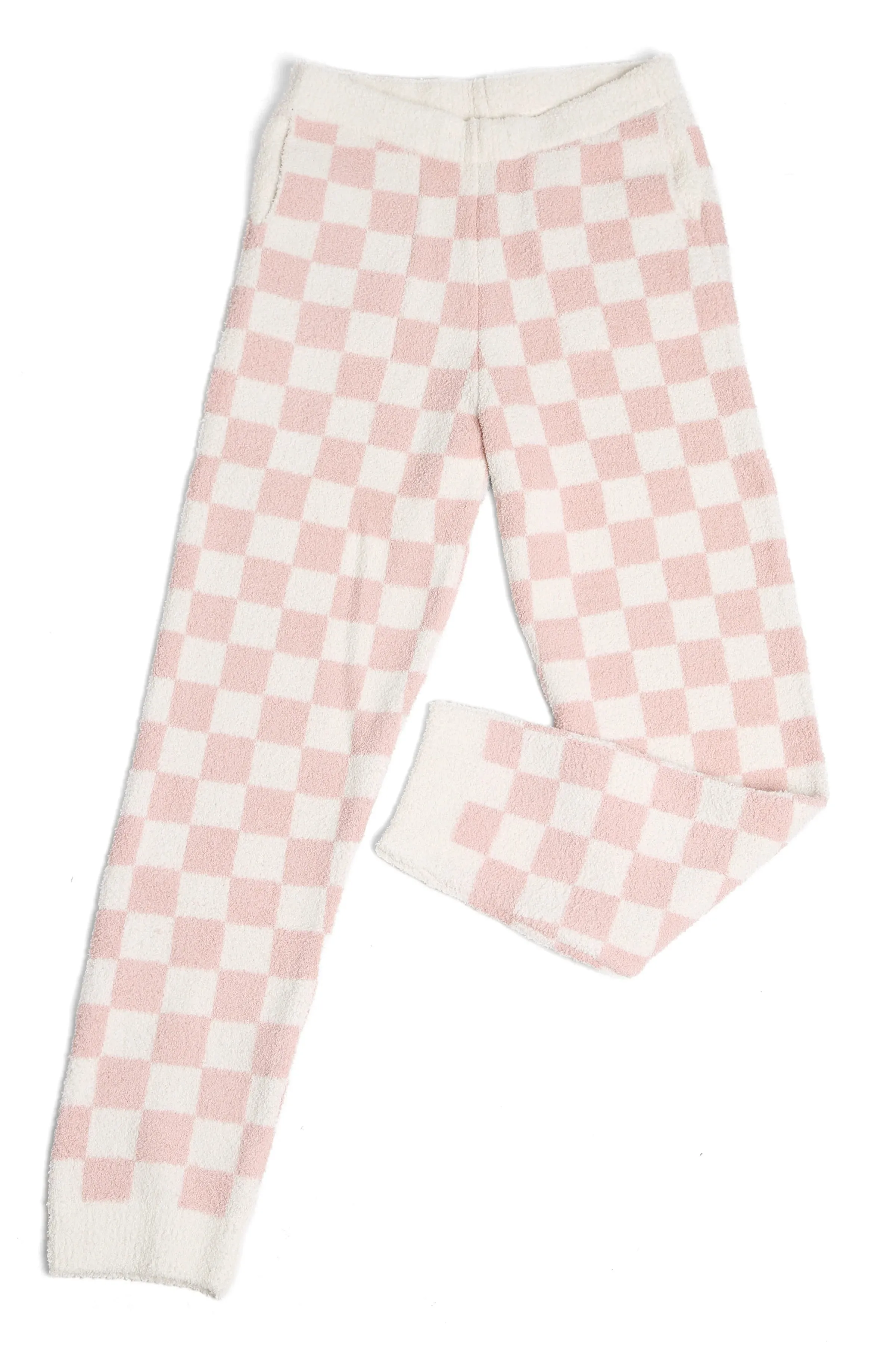 Pink Checkered Luxury Pajama Bottoms