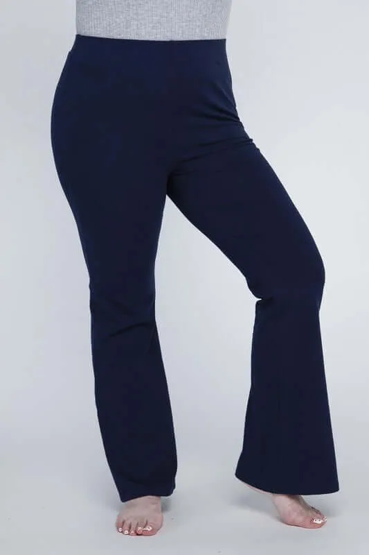 Plus Size Everyday Comfy Flare Stretchy Pants