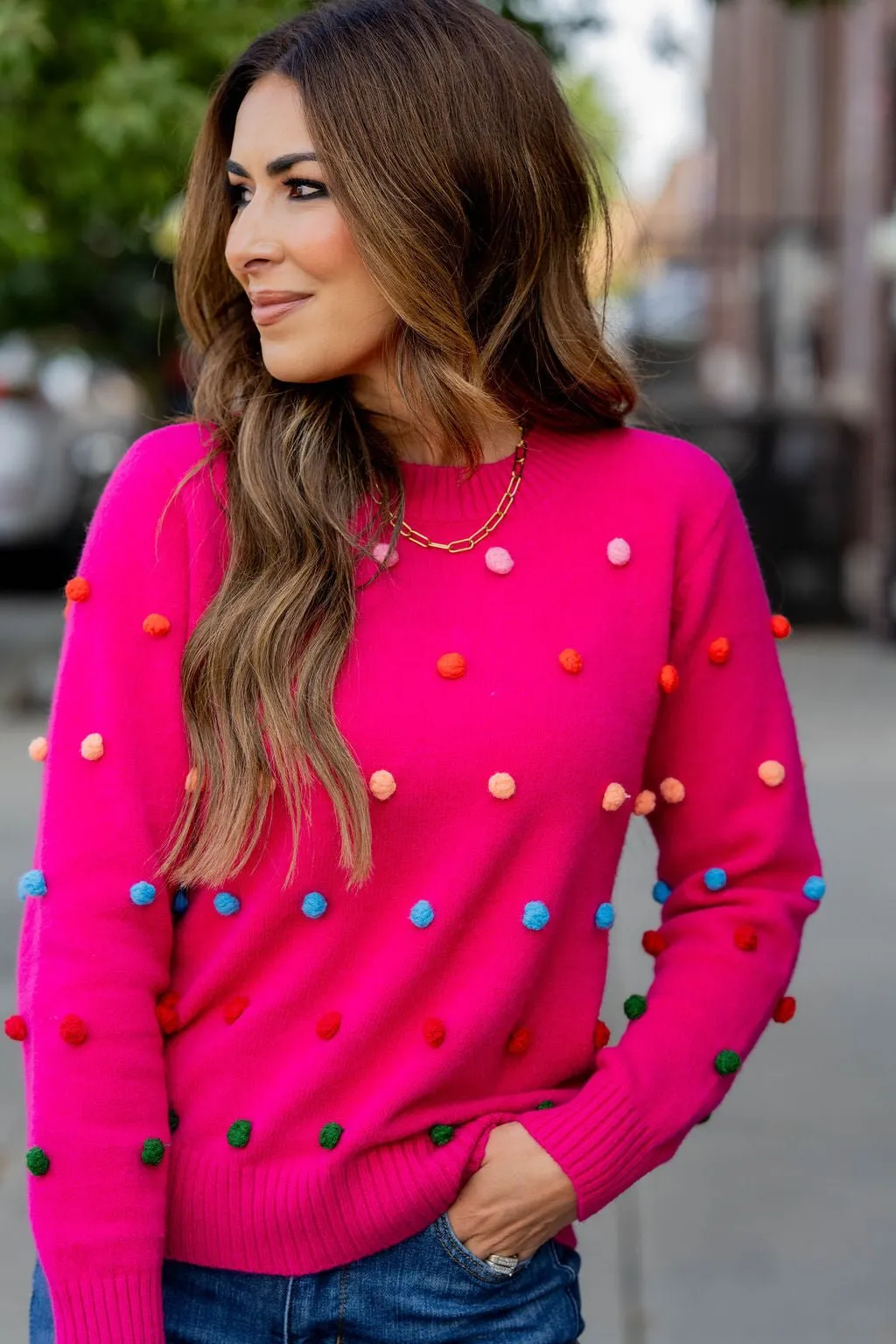 Pom Pom Sweater