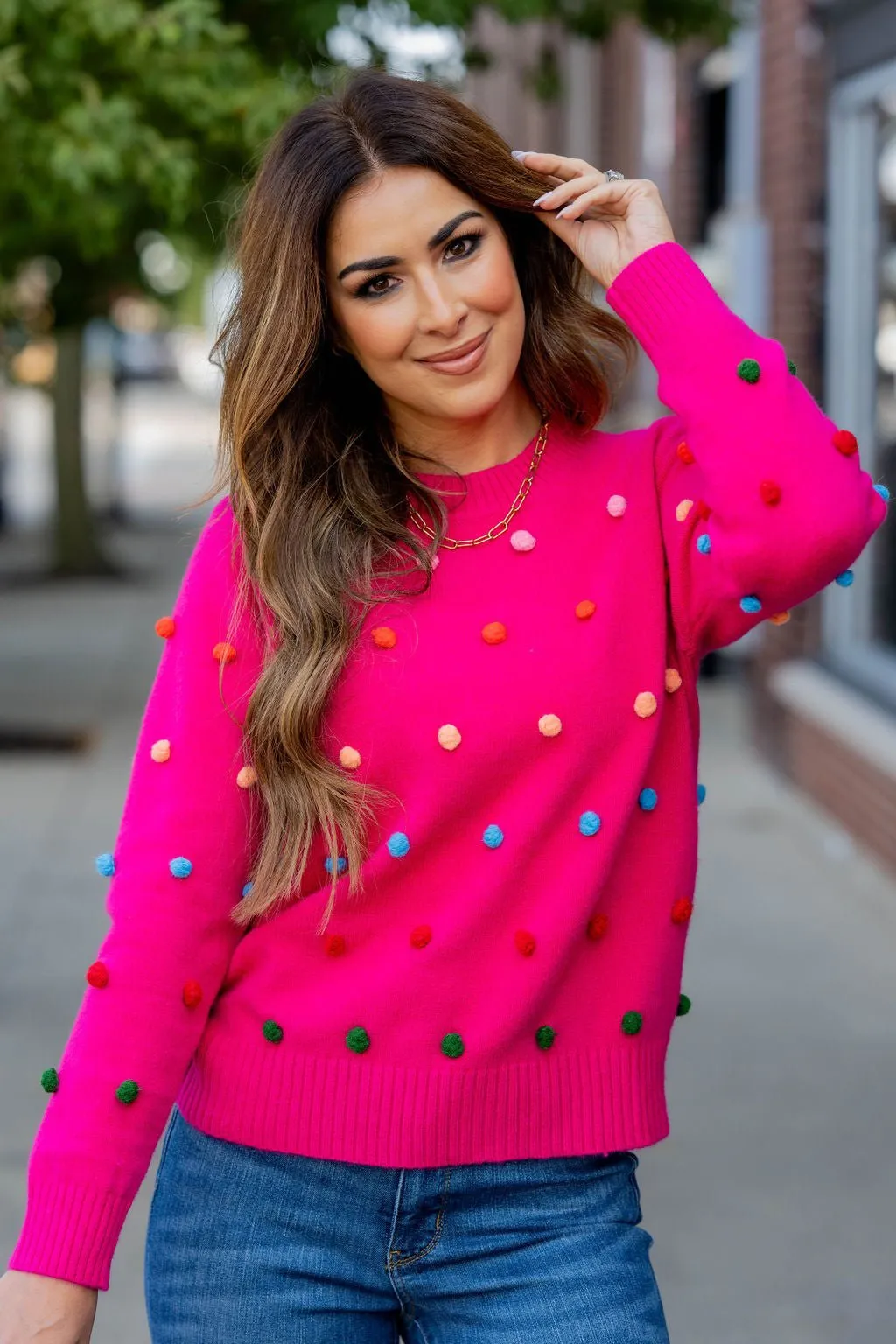 Pom Pom Sweater