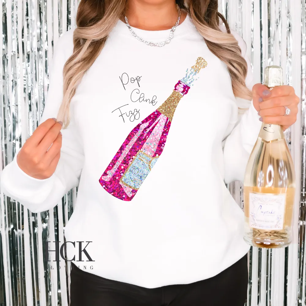 Pop Clink Fizz Crewneck Sweatshirt- 3 COLORS