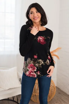 Simplistic Perfection Modest Floral Top