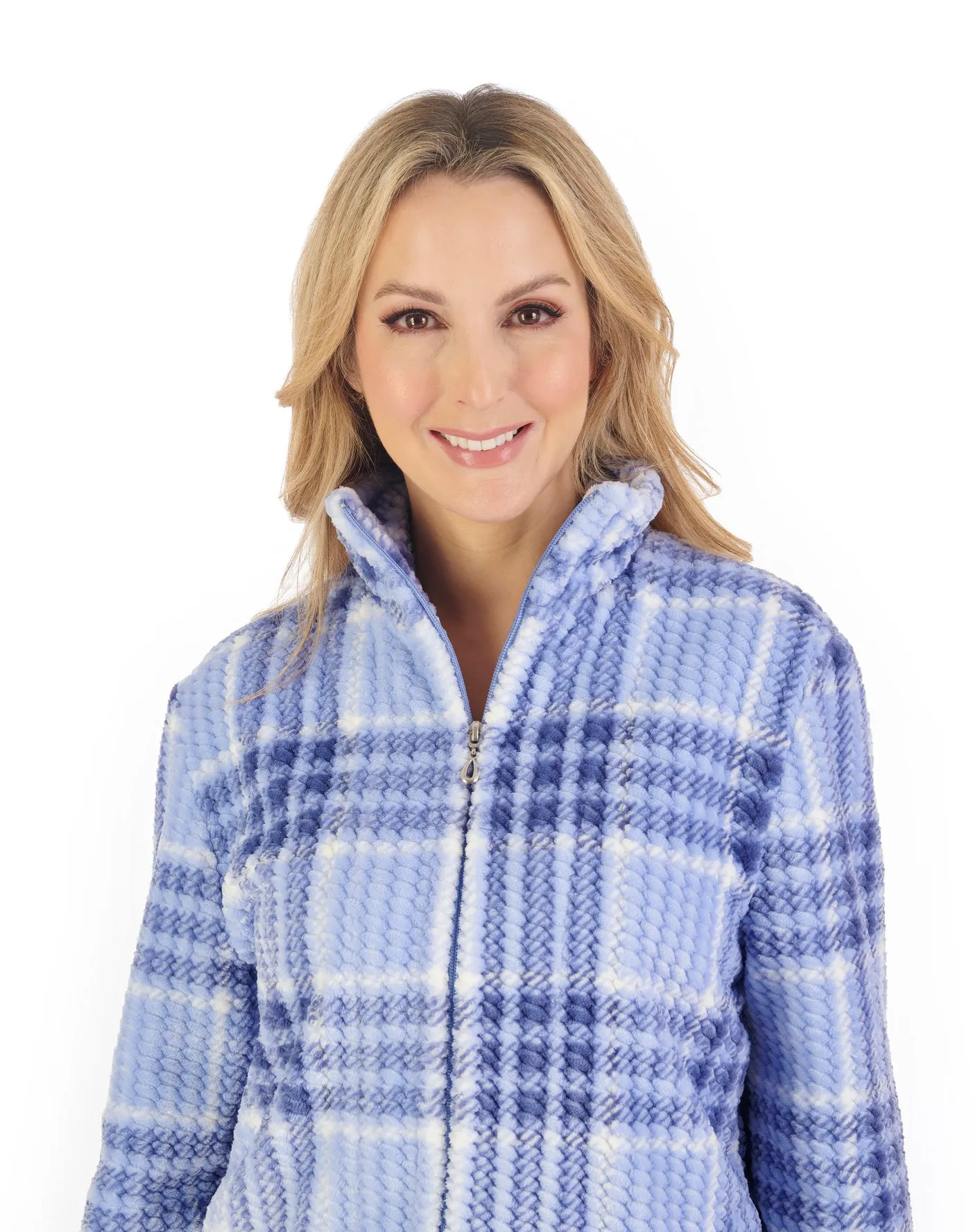 Slenderella Luxury Supersoft Fleece Tartan Pyjamas