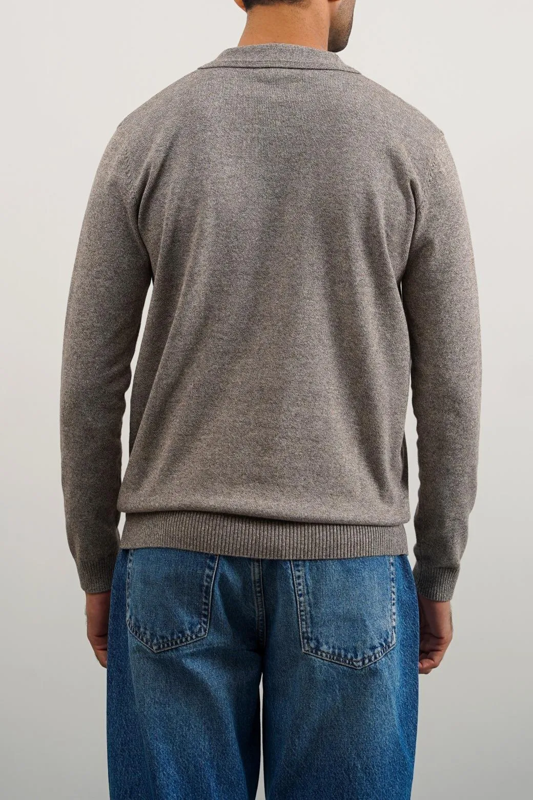 SOFT KNITTED POLO JUMPER