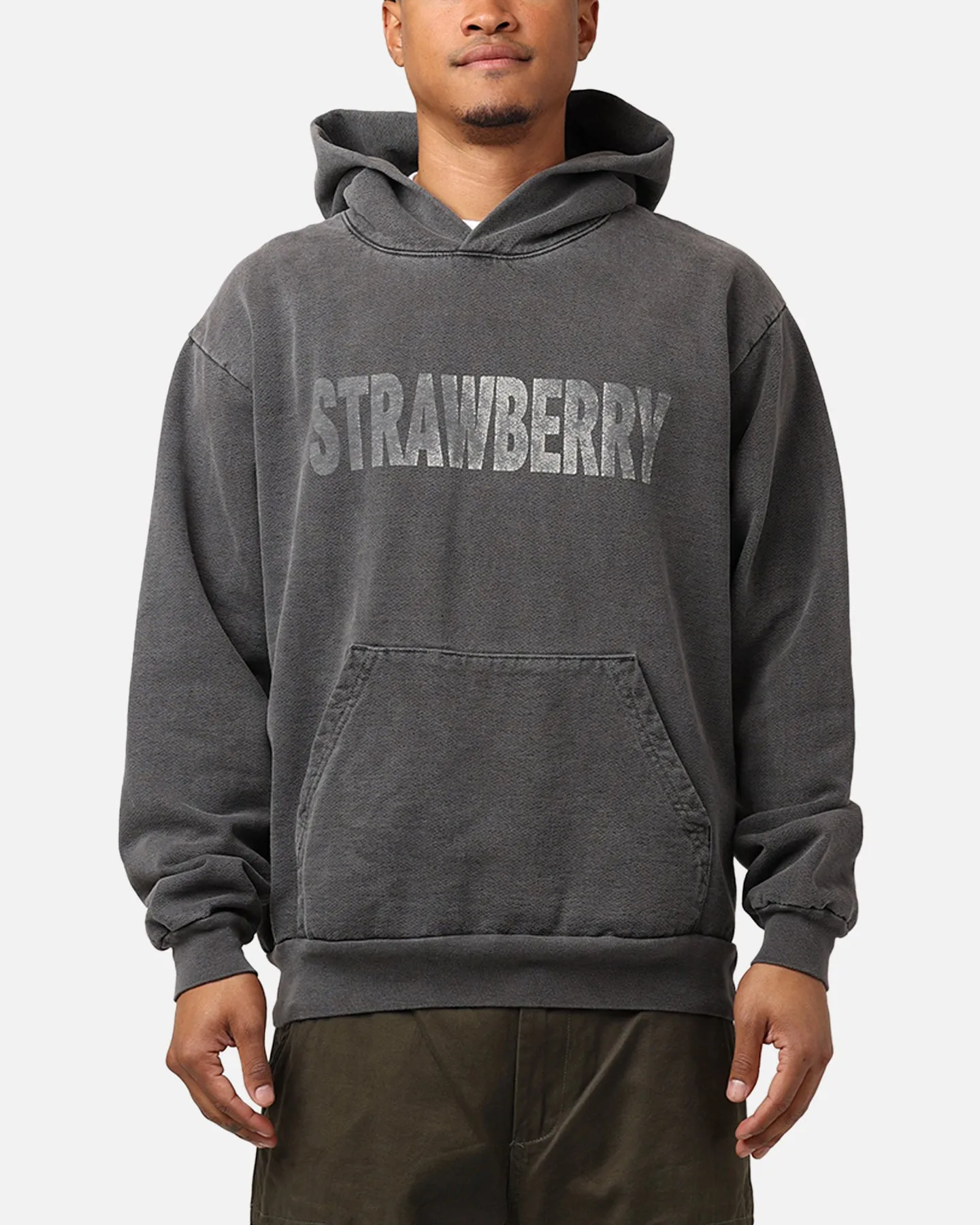 Strawberry New Arch Hoodie Vintage Black