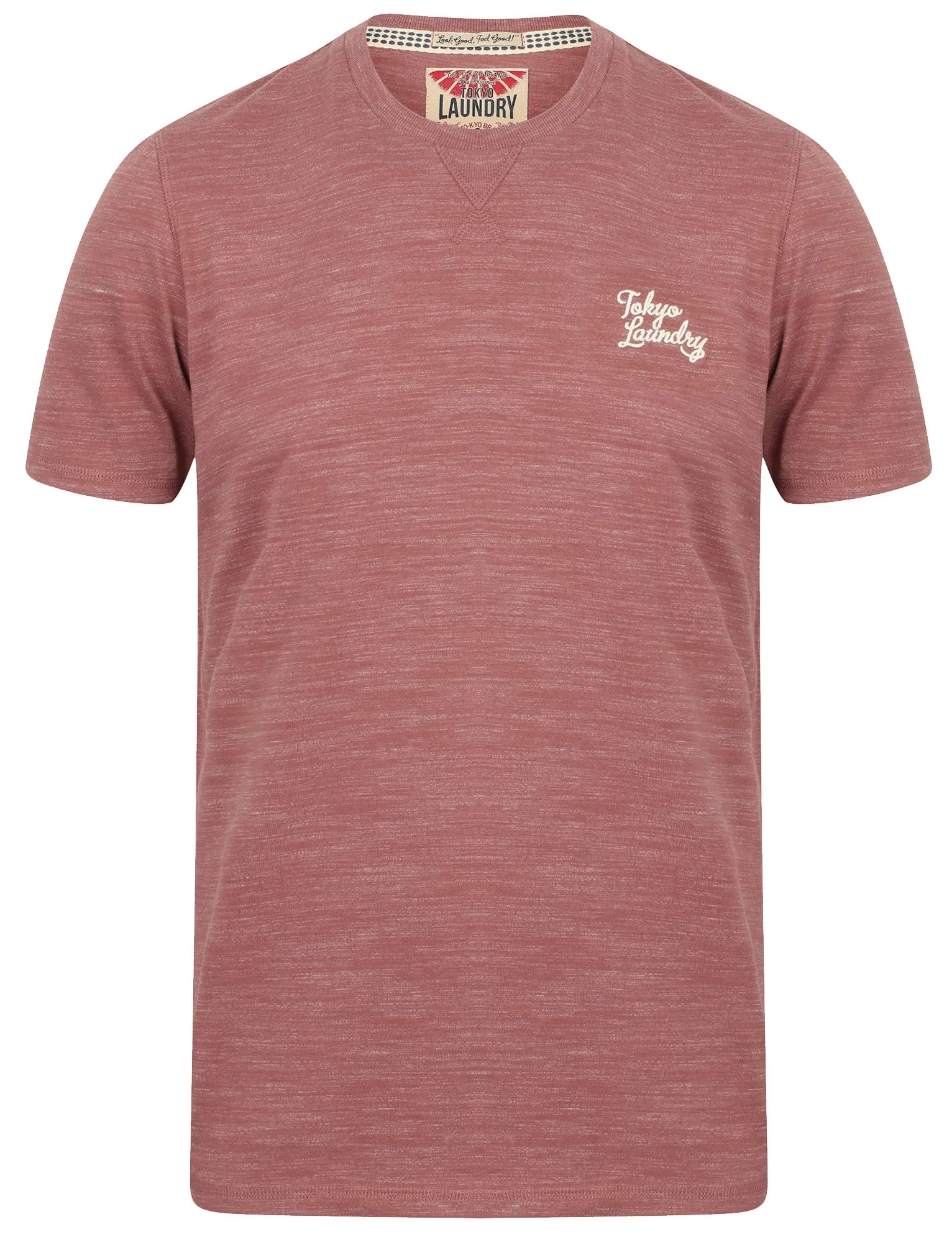 Sun Lake Cotton Crew Neck T-Shirt In Warm Rose - Tokyo Laundry