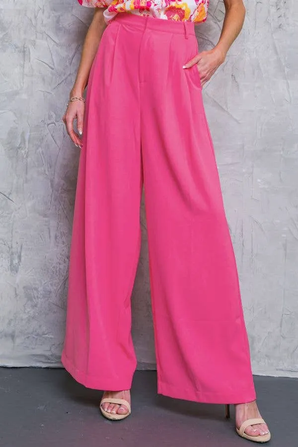 Upscale Pink Woven Pants