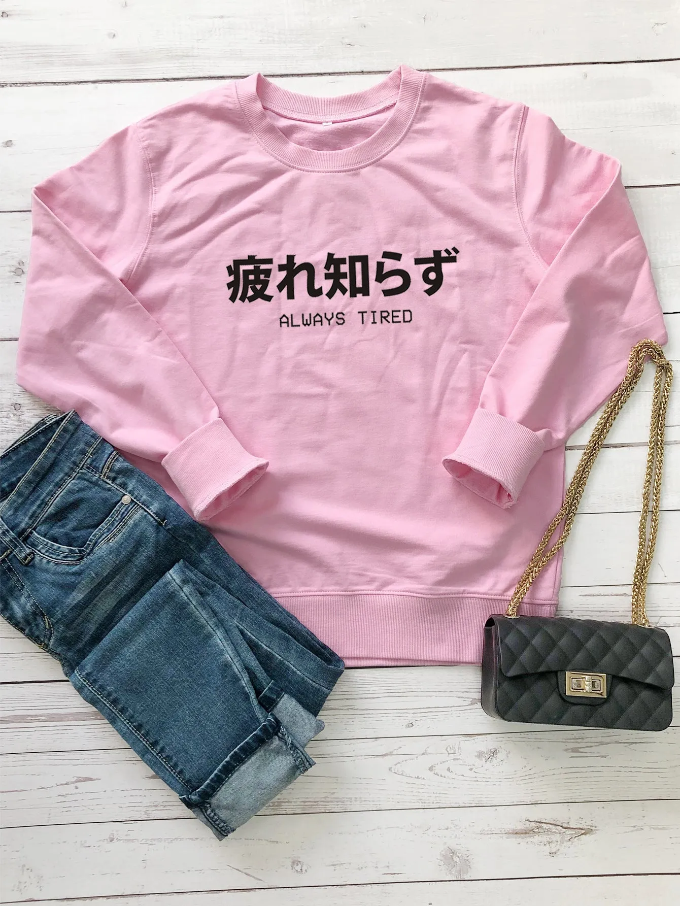 Vintage Letter Print Sweatshirts For Women Wholesale