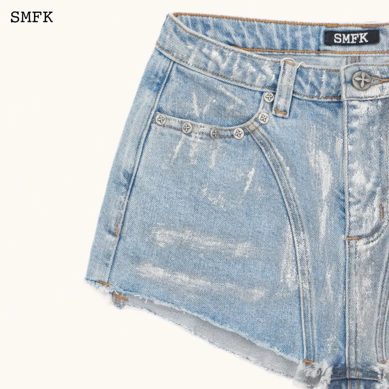 WildWorld Rider Blue Denim Short Jeans