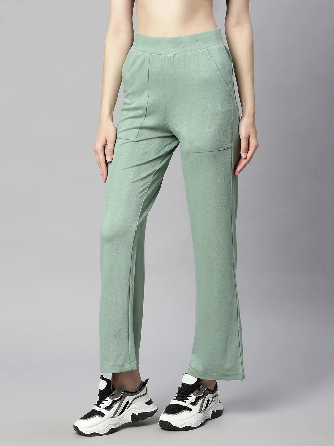 Women Pastel Green Semi Formal Lower